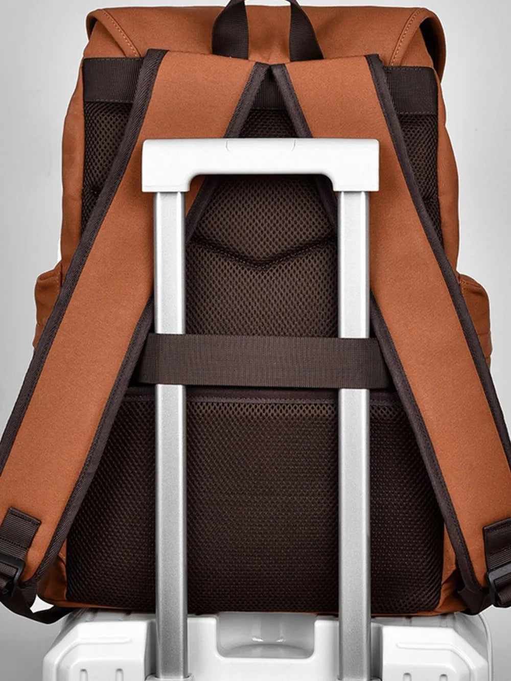 Multi Pockets Adjustable Strap Canvas Backpack Bag Easy Apparels