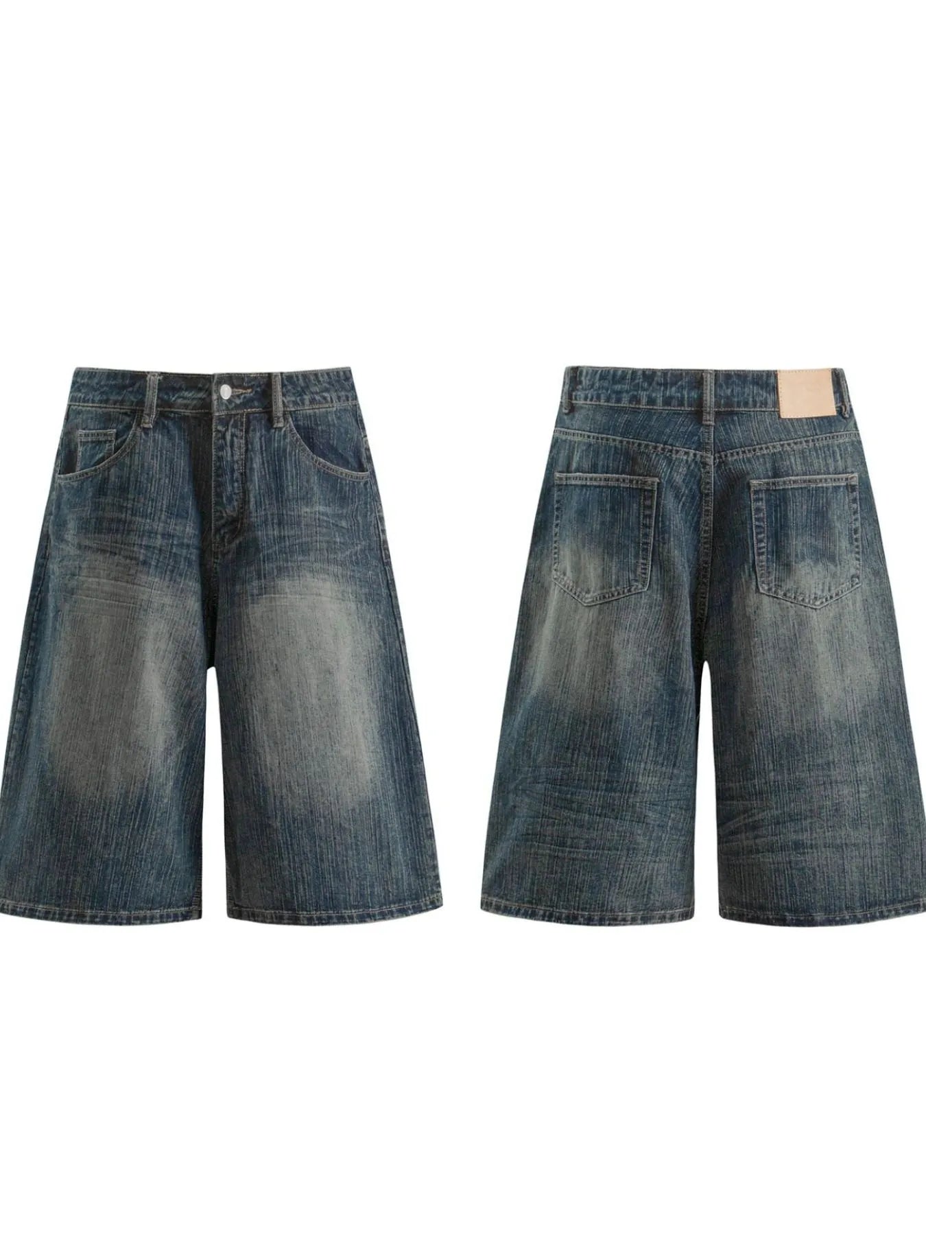 Men's Wide Leg Denim Shorts Easy Apparels