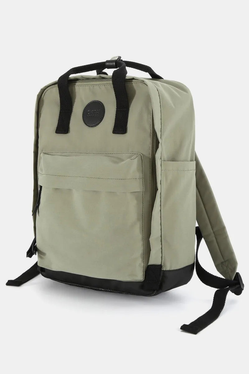 Himawari Waterproof Canvas Backpack Bag with Side Pockets Green One Size Easy Apparels