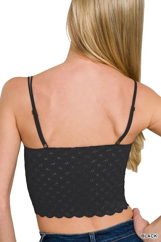 Zenana Seamless Lace Bralette with Bra Pads Easy Apparels