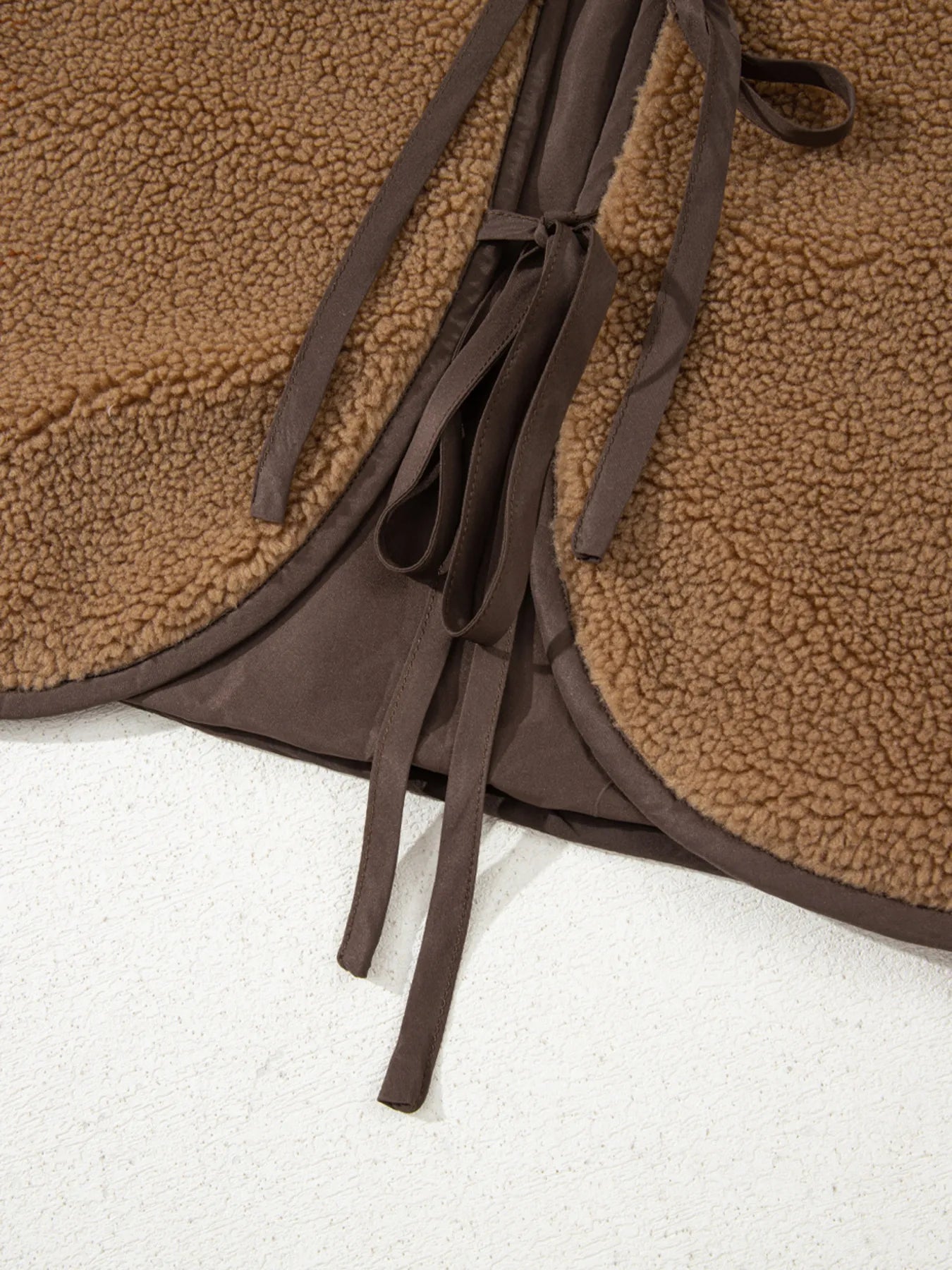 Double Tied Front Vest Coat Easy Apparels