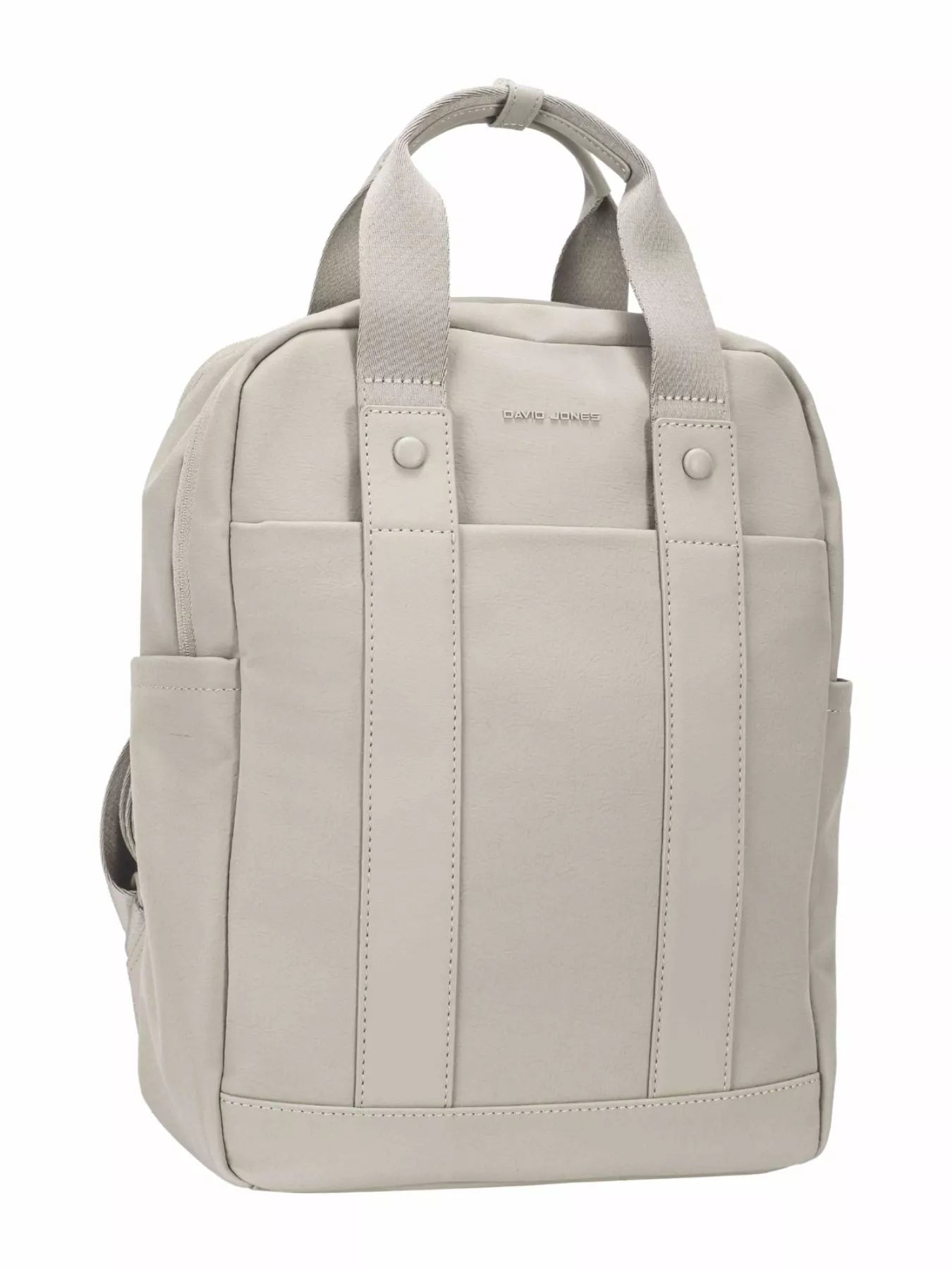 David Jones Canvas Backpack Bag with Dual Handle ABBEY STONE One Size Easy Apparels