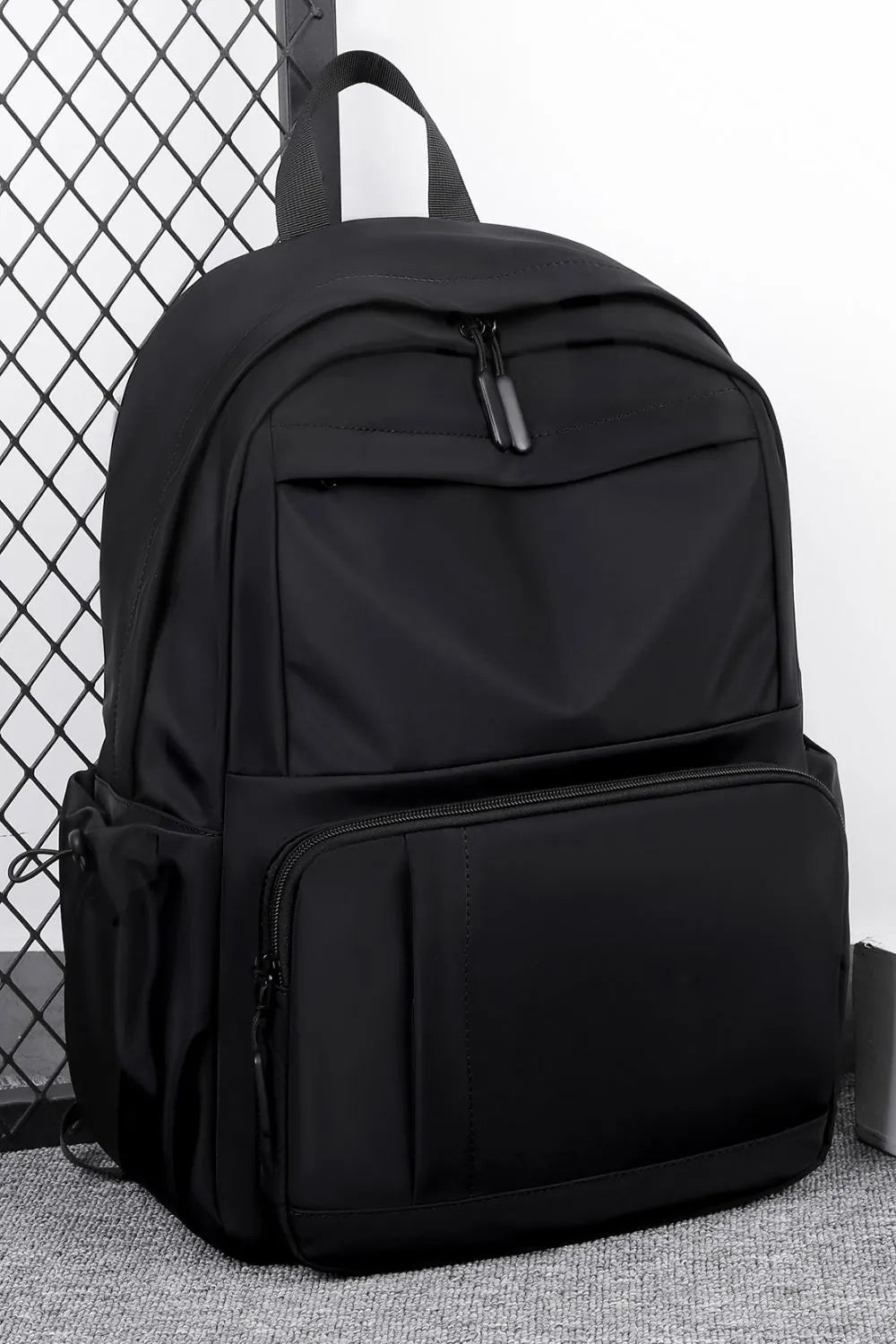 Multi-Pockets Solid Color Backpack Bag Easy Apparels