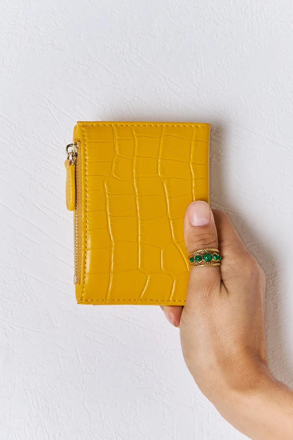 David Jones Texture PU Leather Mini Wallet Easy Apparels