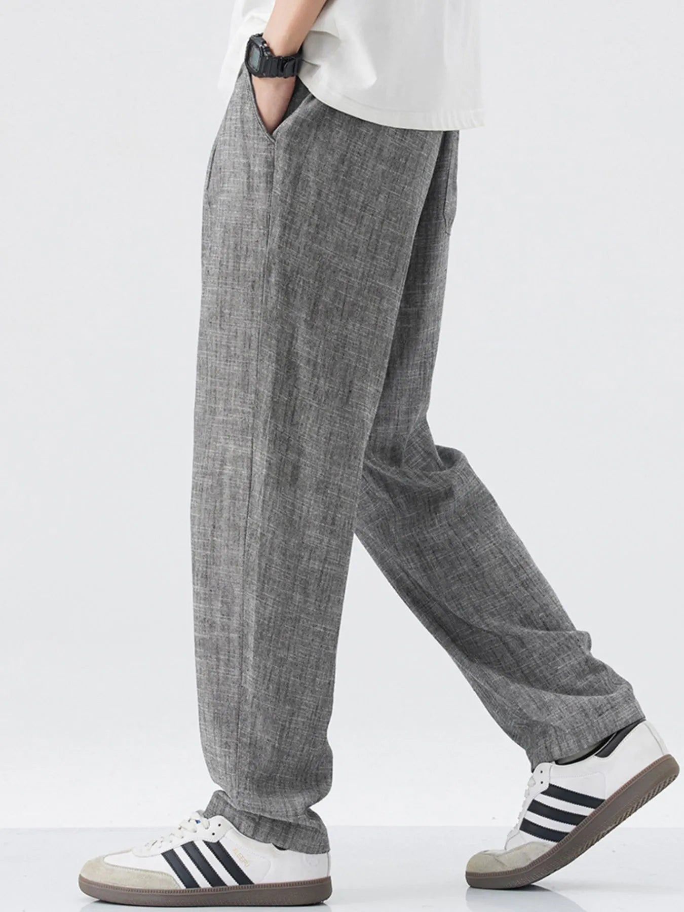 Men's Relaxed Fit Drawstring Casual Pants Easy Apparels