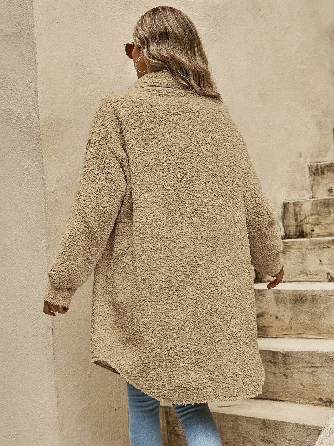 Collared Button Down Coat Easy Apparels