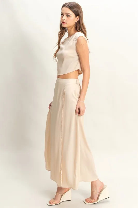 HYFVE Sleeveless Top and Maxi Skirt Set Easy Apparels