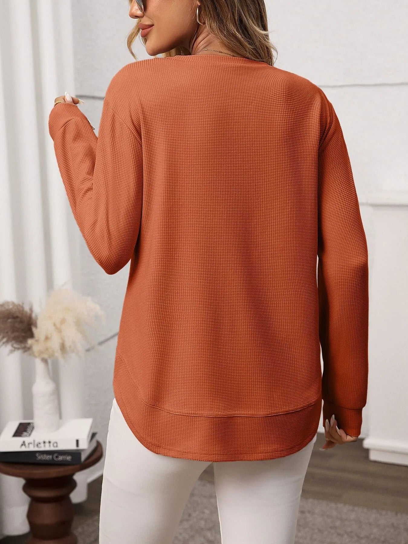 Trendsi Long Sleeve Round Neck T-Shirt