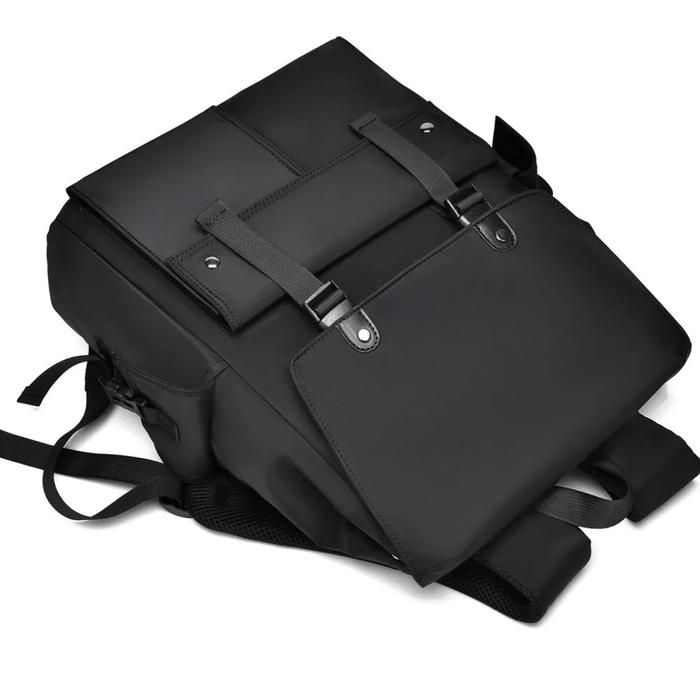 PU Leather Multi-Pockets Adjustable Strap Backpack Bag Easy Apparels