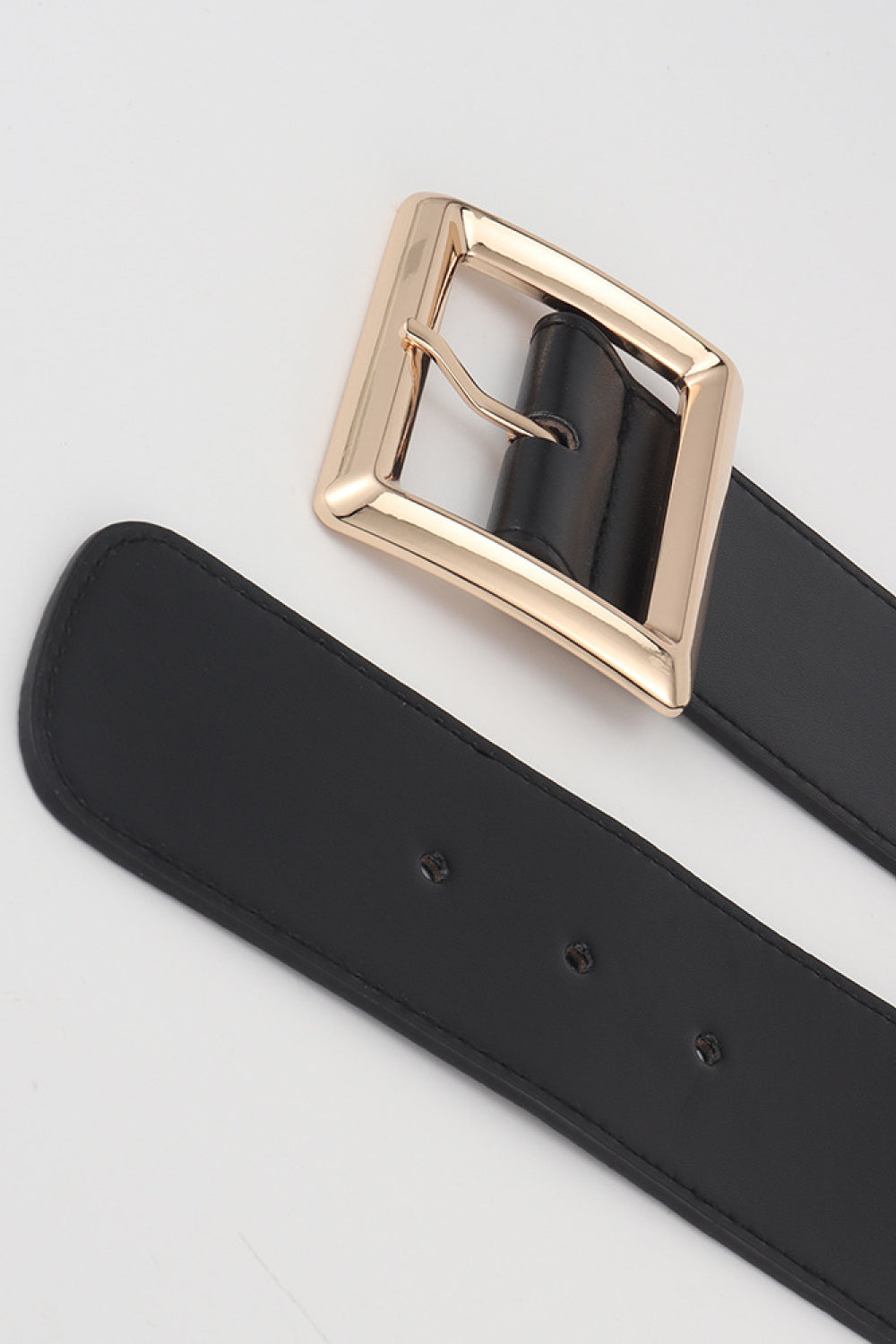 Rectangle Buckle Elastic Wide Belt Easy Apparels