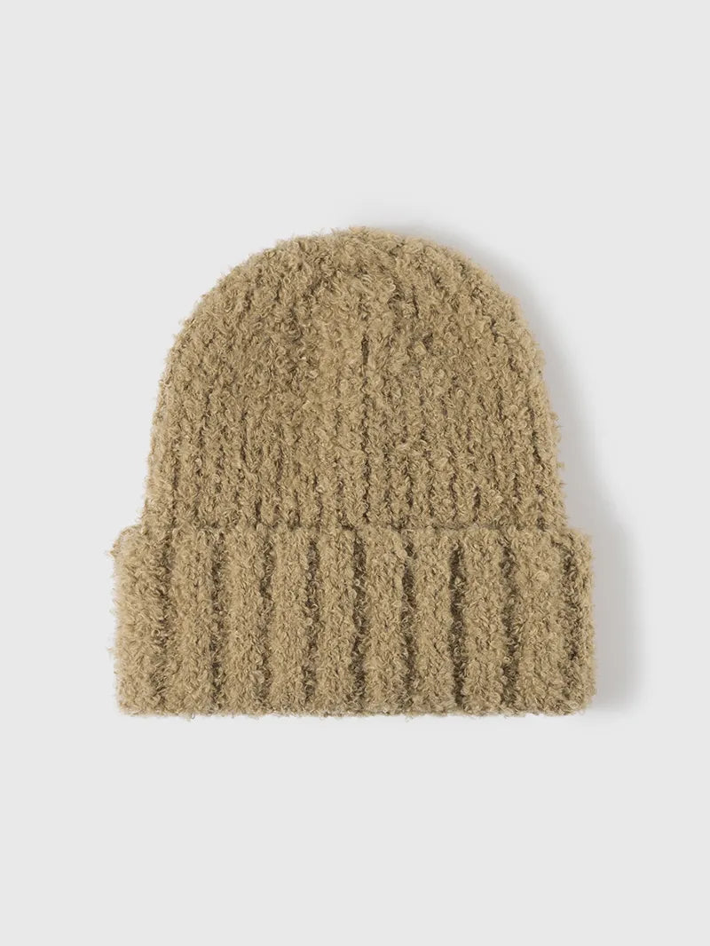 Thermal Teddy Knit Hat Khaki One Size Easy Apparels