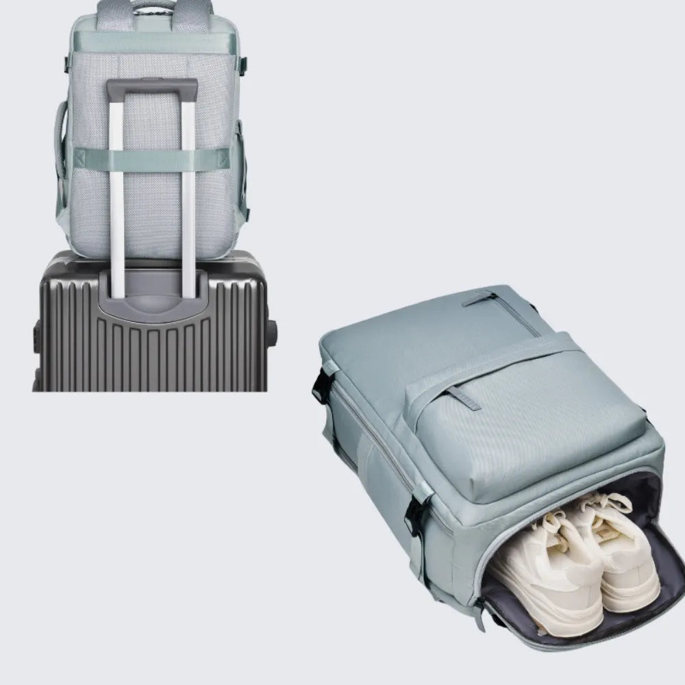 Oxford Cloth Side Pockets Backpack Bag with Handles Easy Apparels