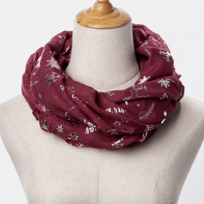 Christmas Element Polyester Scarf Easy Apparels