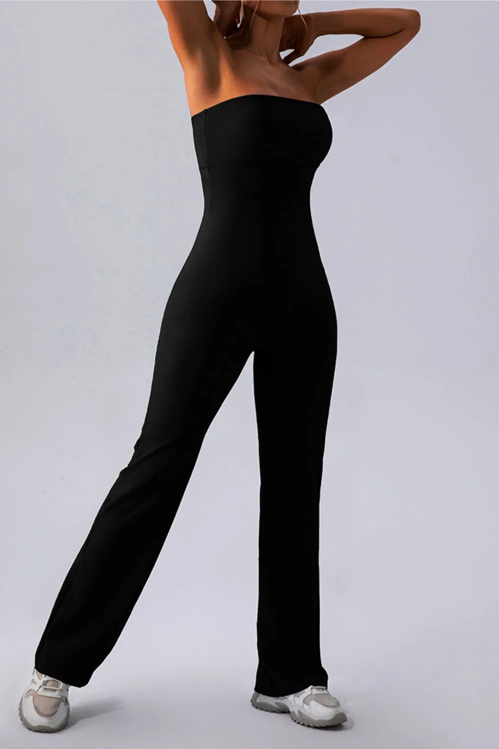 Sleeveless Straight Active Jumpsuit Easy Apparels