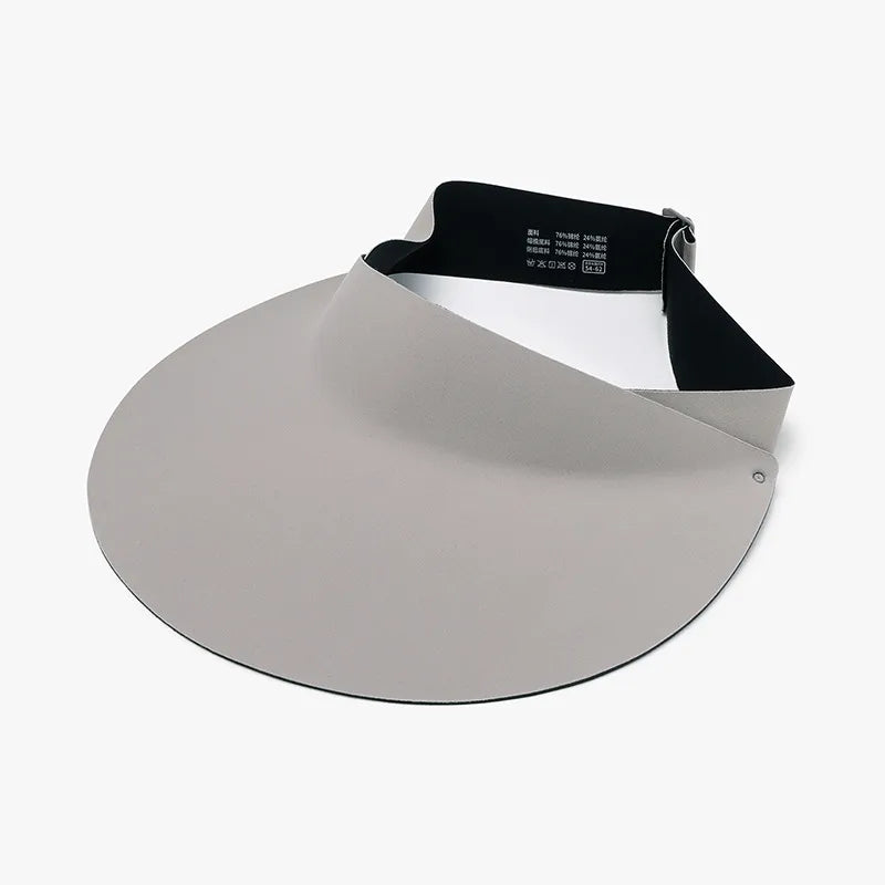 Breathable Adjustable Ice Silk Sun Hat Light Gray One Size Easy Apparels