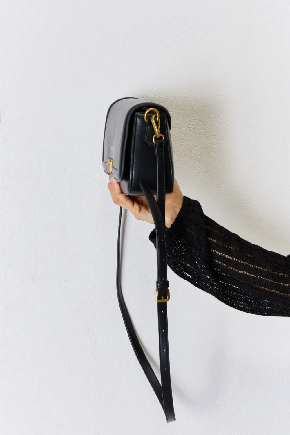 David Jones PU Leather Crossbody Bag Easy Apparels