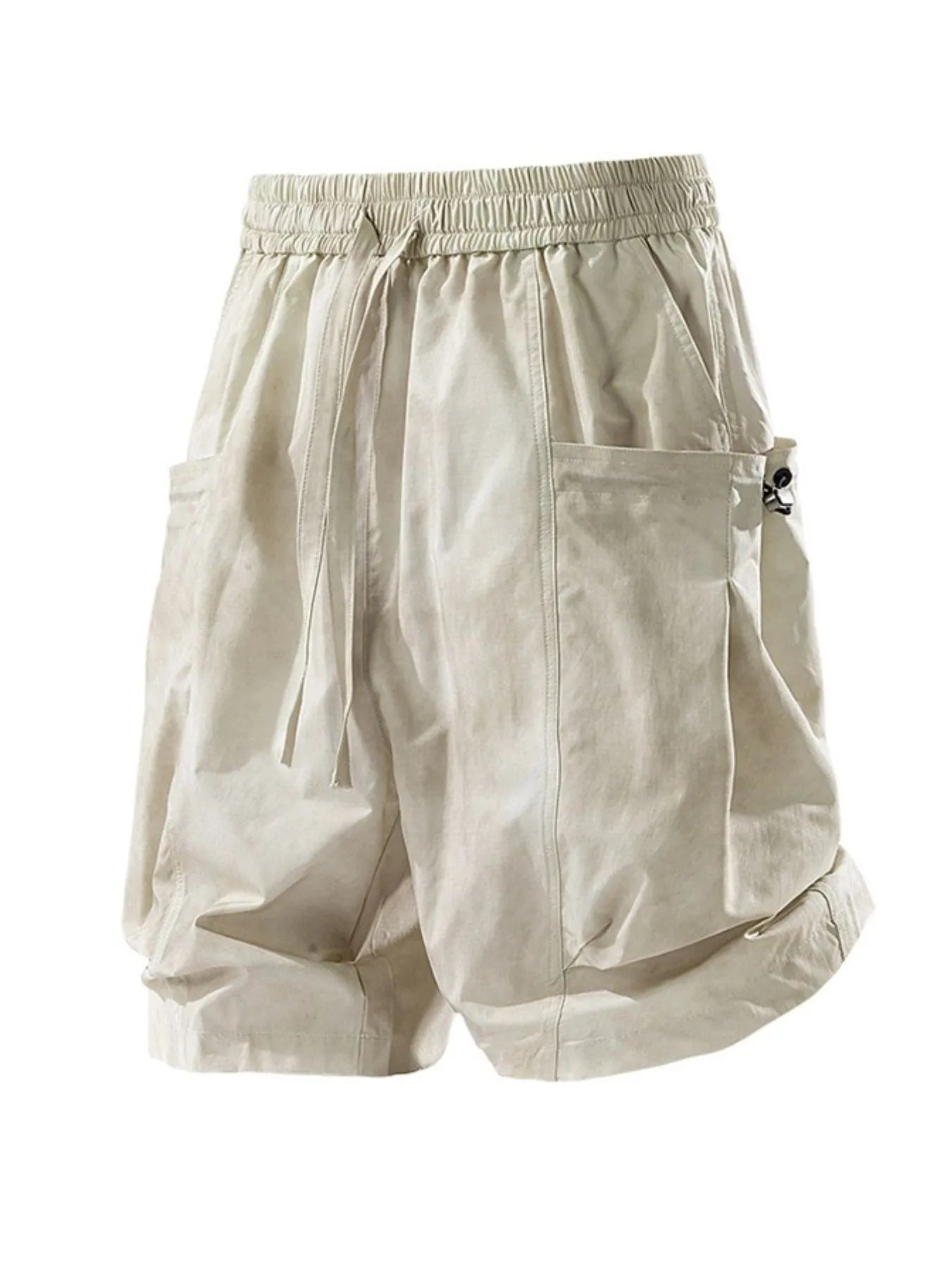 Men's Full Size Elastic Waist Cargo Shorts with Multi-Pockets Plus Size Easy Apparels
