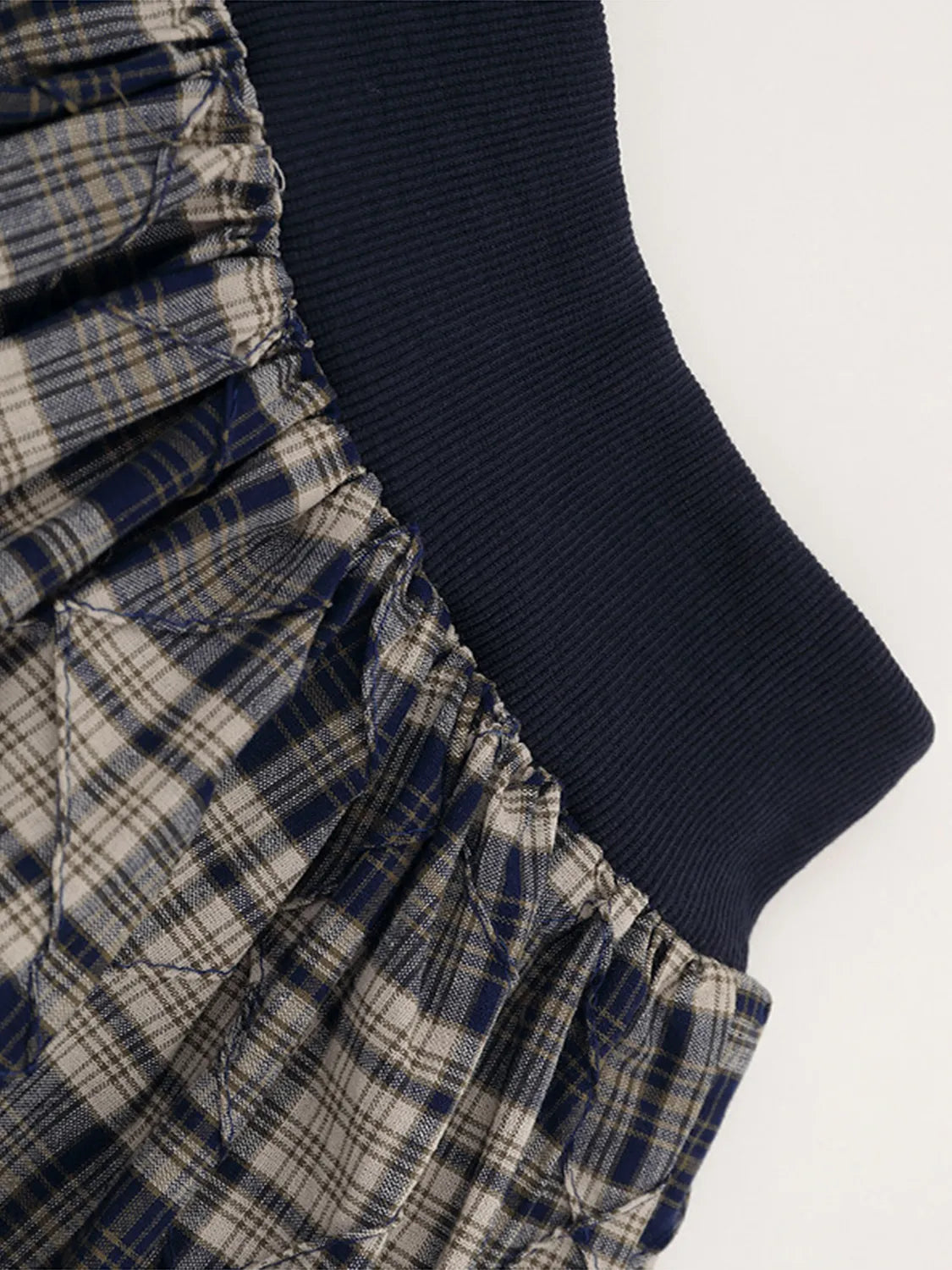 Drawstring Plaid Skort Easy Apparels