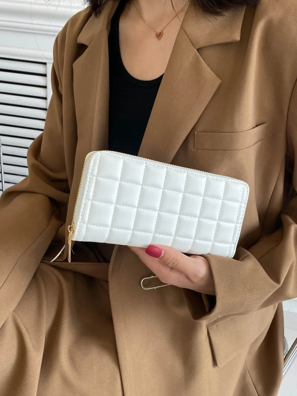 PU Leather Solid Color Wallet Easy Apparels
