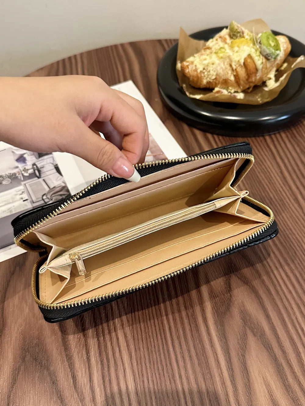 PU Leather Solid Color Wallet Easy Apparels