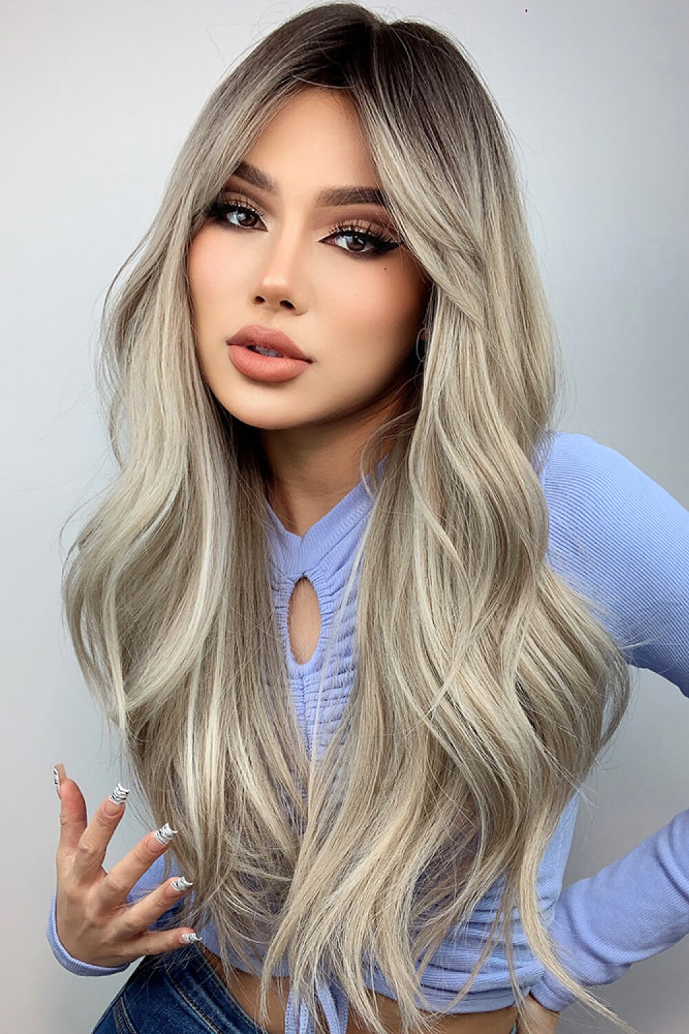 Full Machine Long Wave Wigs 26'' Easy Apparels