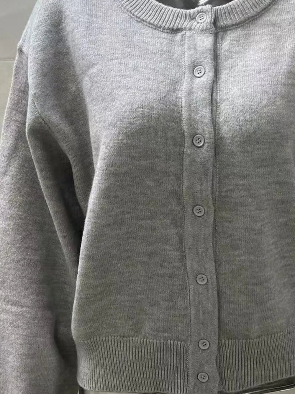 Button Down Long Sleeve Cardigan Easy Apparels