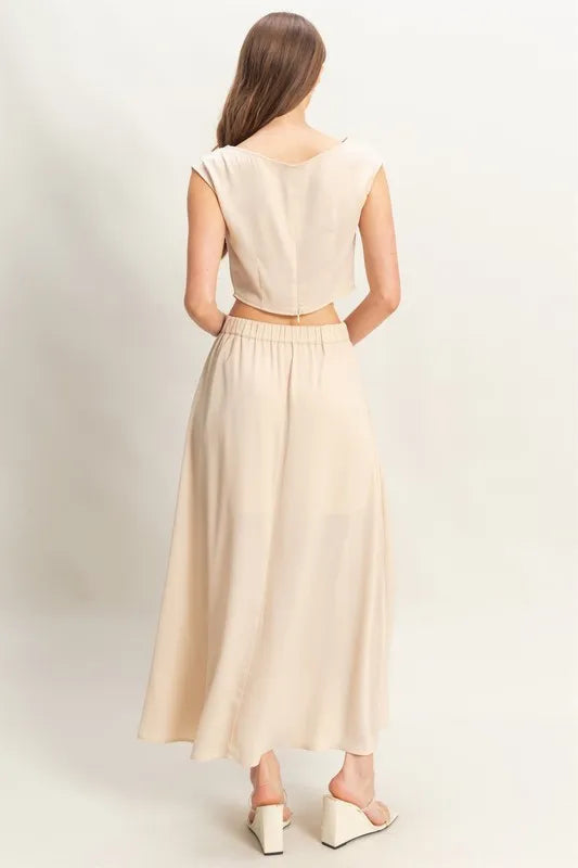 HYFVE Sleeveless Top and Maxi Skirt Set Easy Apparels