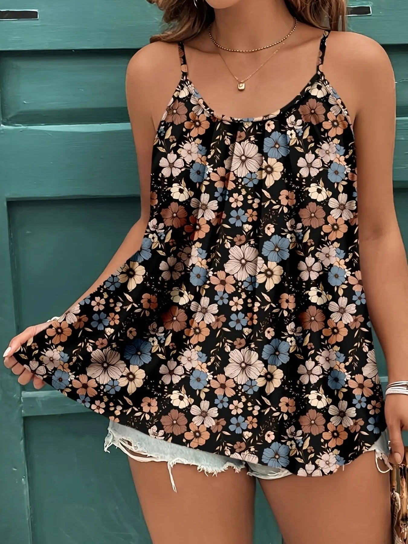 Trendsi Floral Print Cami Top