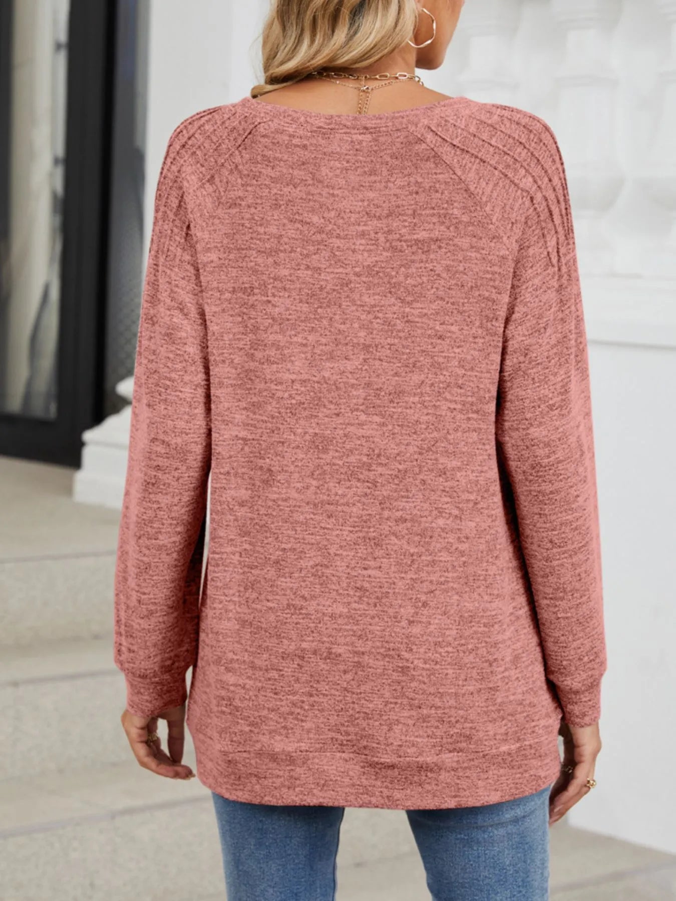 Trendsi Round Neck Long Sleeve T-Shirt