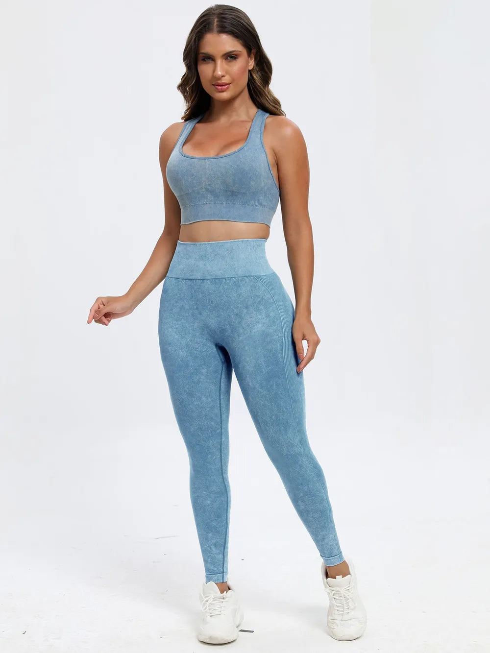 Scoop Neck Wide Strap Top and Pants Active Set Easy Apparels