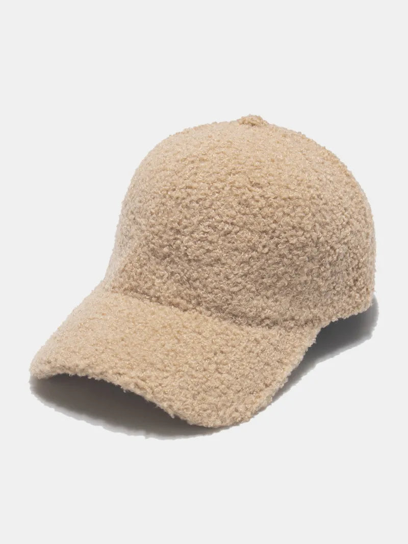 Sherpa Solid Color Baseball Cap Khaki One Size Easy Apparels