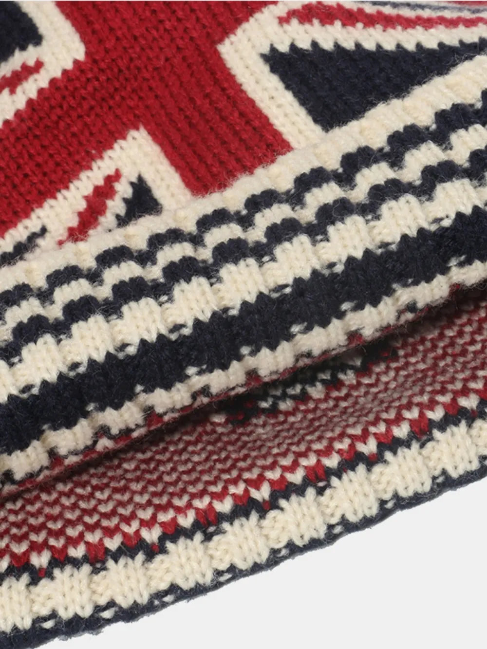Roll Rim US Flag Knit Hat Easy Apparels