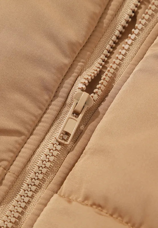 Zip Up Vest Coat with Pockets Easy Apparels
