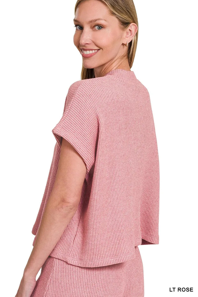 Zenana Sweater Boxy Top & Long Pants Set Easy Apparels