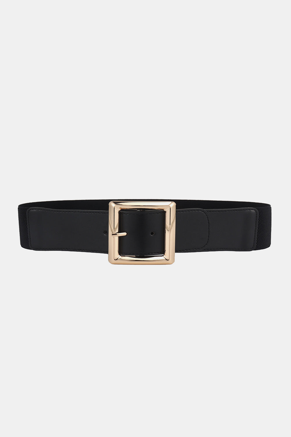 Rectangle Buckle Elastic Wide Belt Easy Apparels