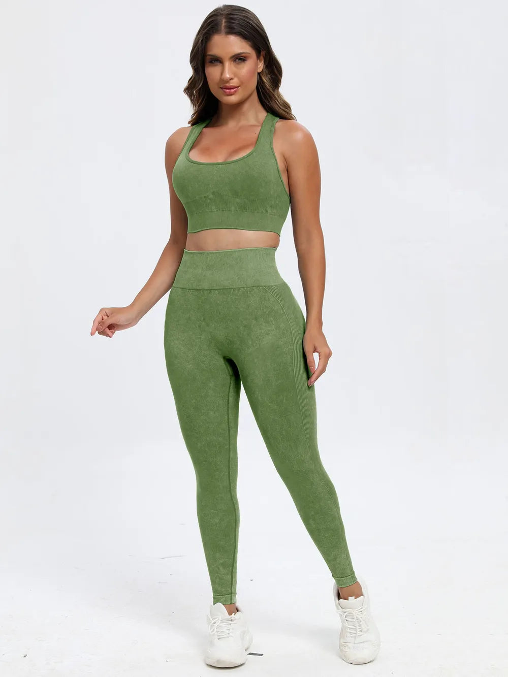 Scoop Neck Wide Strap Top and Pants Active Set Easy Apparels