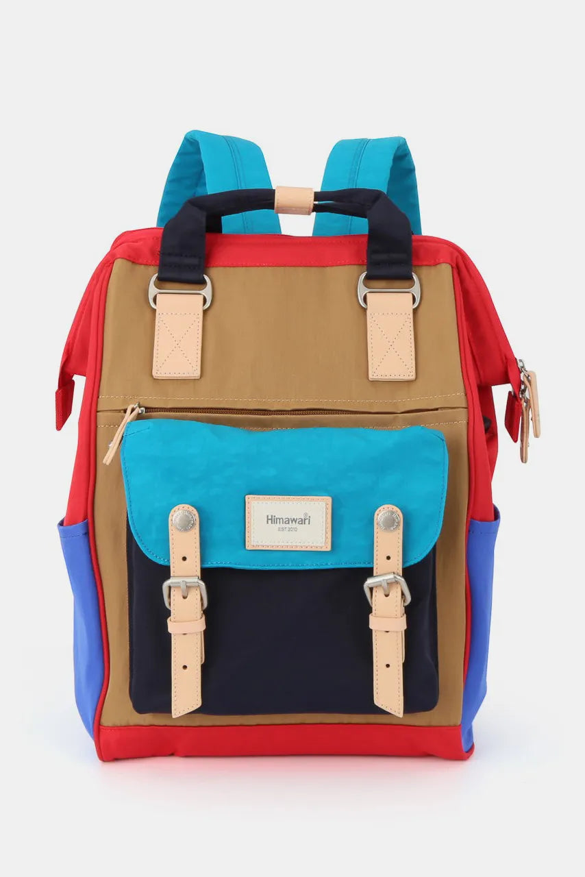 Himawari Waterproof Nylon Backpack Bag with Handles Blue One Size Easy Apparels