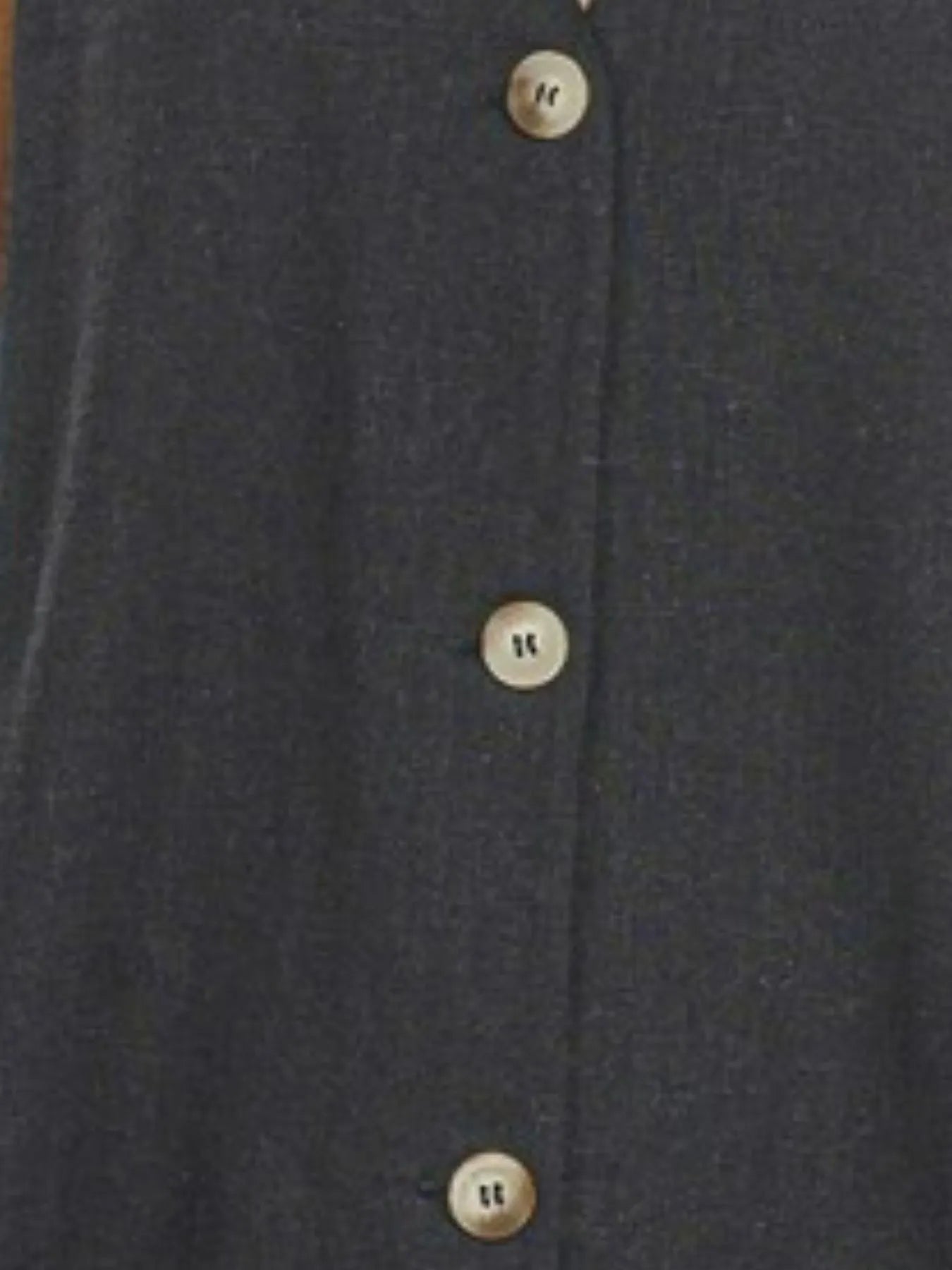 Zenana Side Slit Button-Front Vest Easy Apparels
