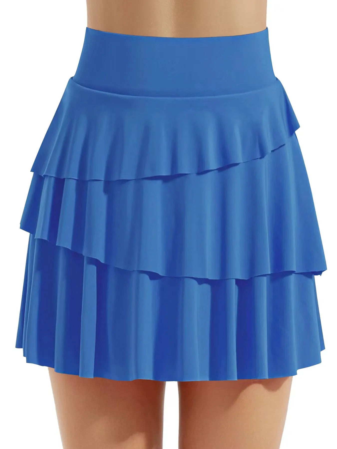 Tiered Ruffle Active Skort Easy Apparels