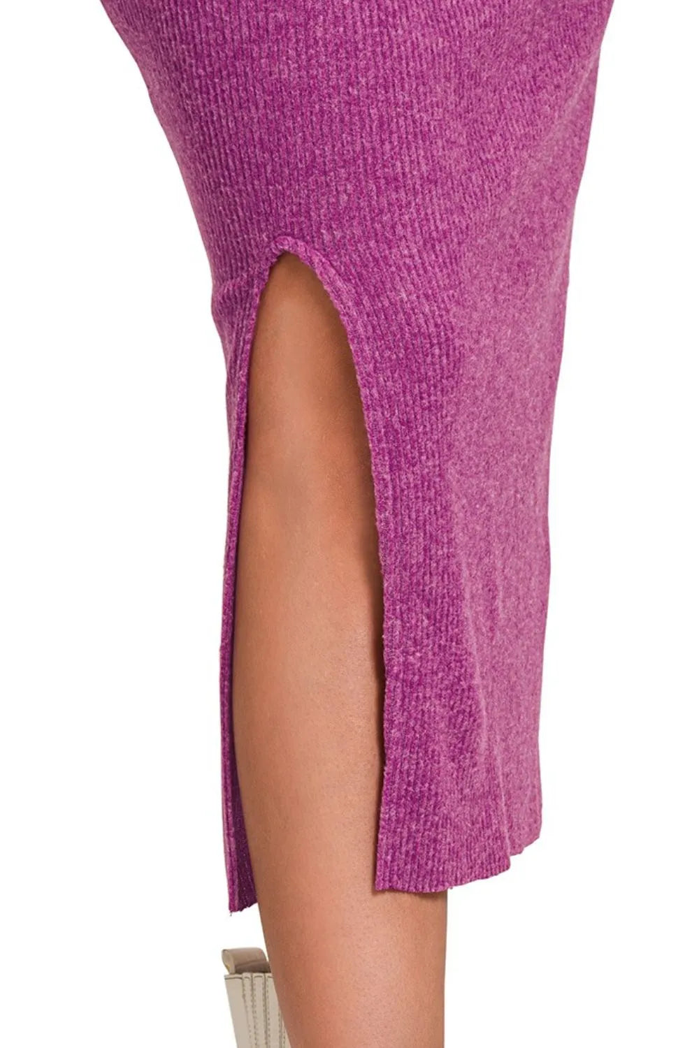 Zenana Ribbed Asymmetric Hem and Sleeve Top & Skirt Set Easy Apparels