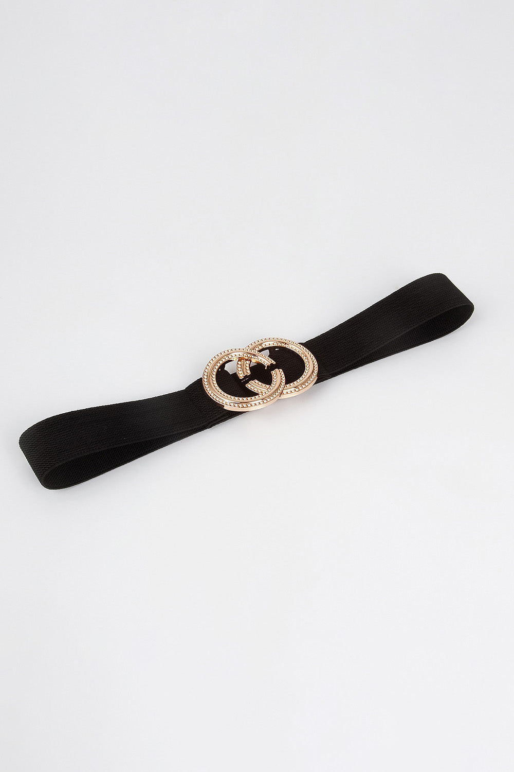 Double Hoop Buckle Elastic Belt Easy Apparels