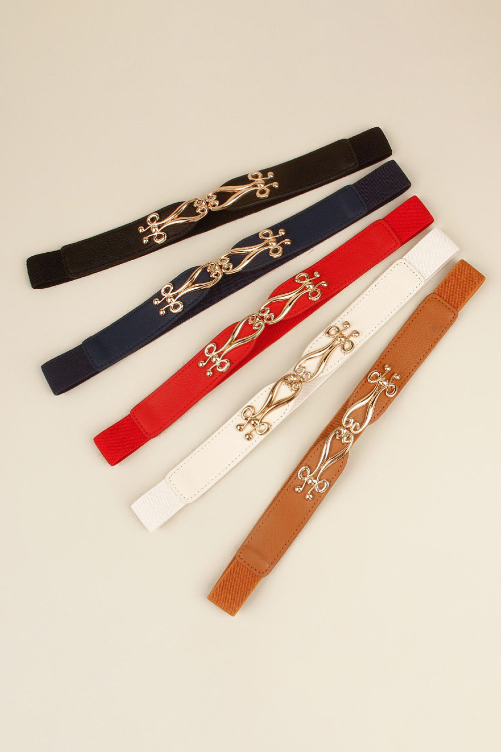 Alloy Buckle Elastic Belt Easy Apparels