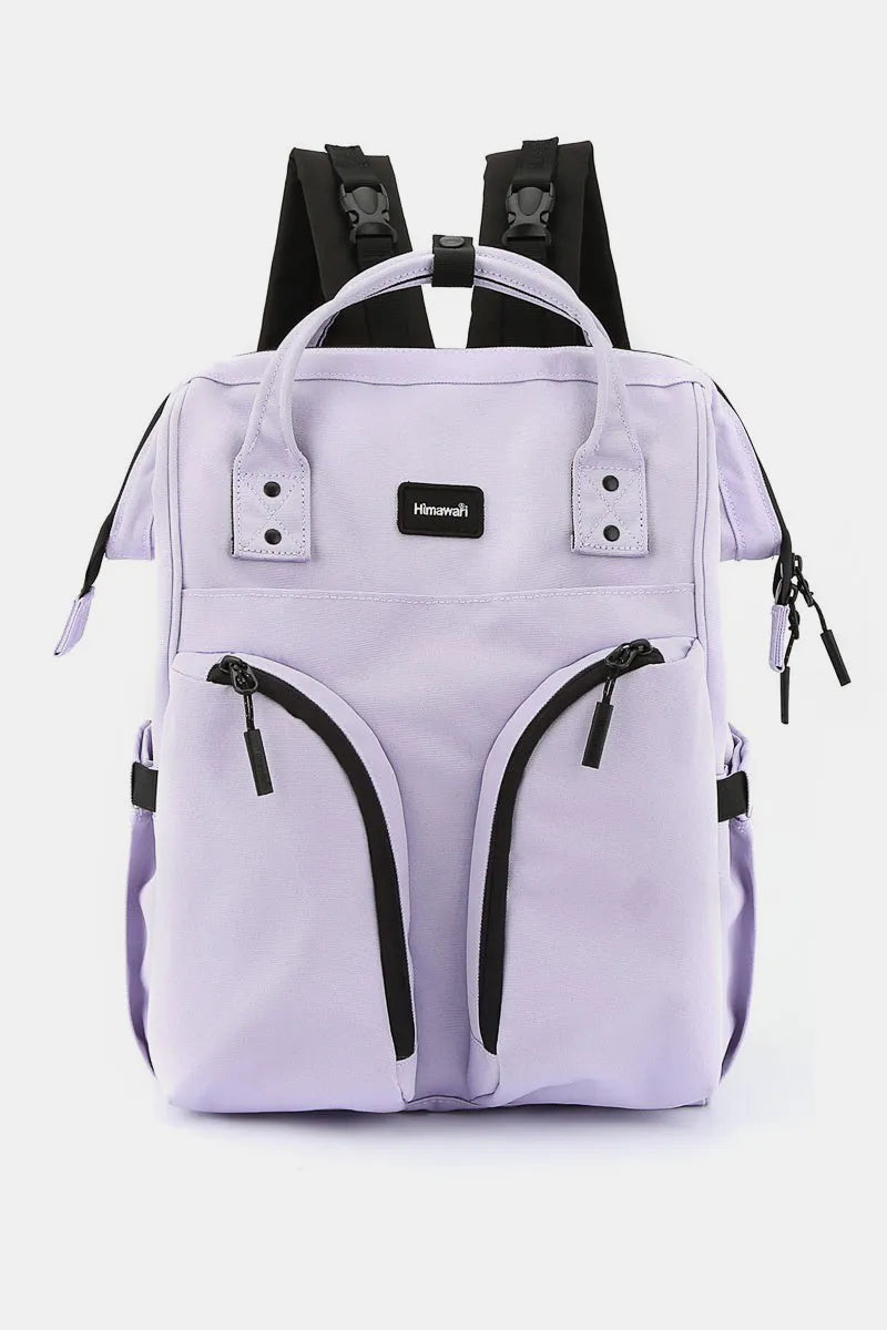 Himawari Waterproof Backpack Bag with Multilayer Pockets Lavender One Size Easy Apparels
