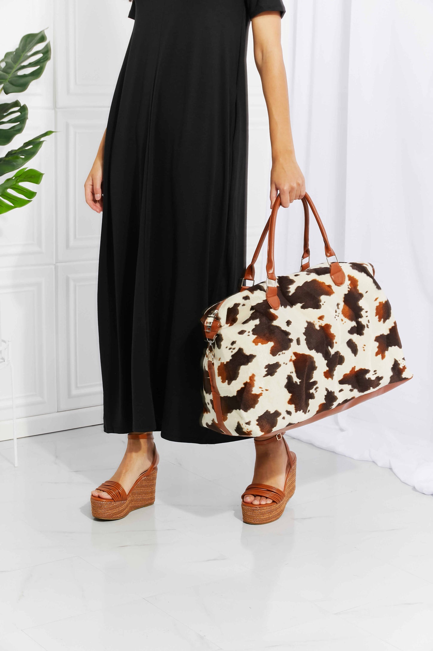 Animal Print Plush Weekender Bag Easy Apparels