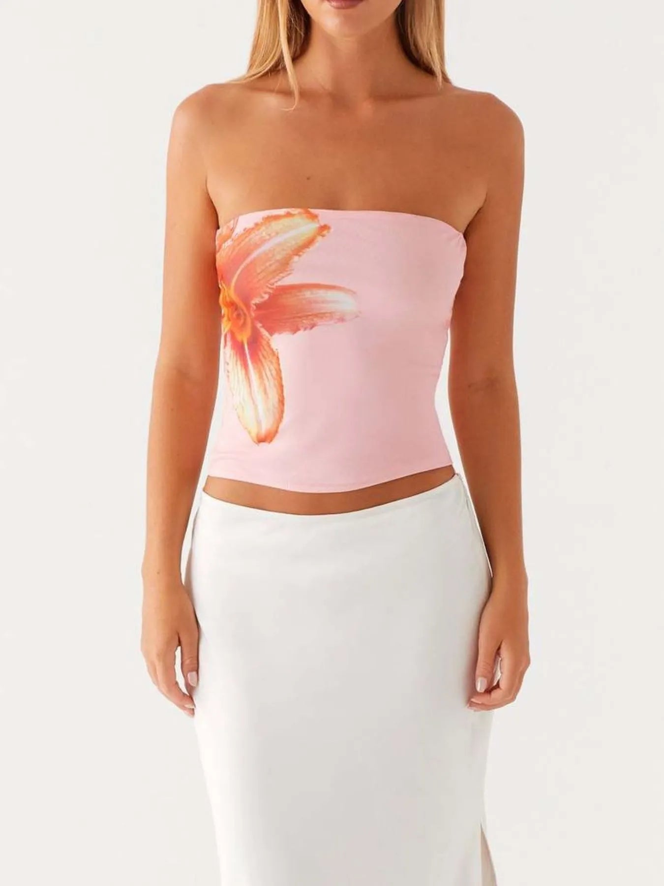 Trendsi Flower Tube Top