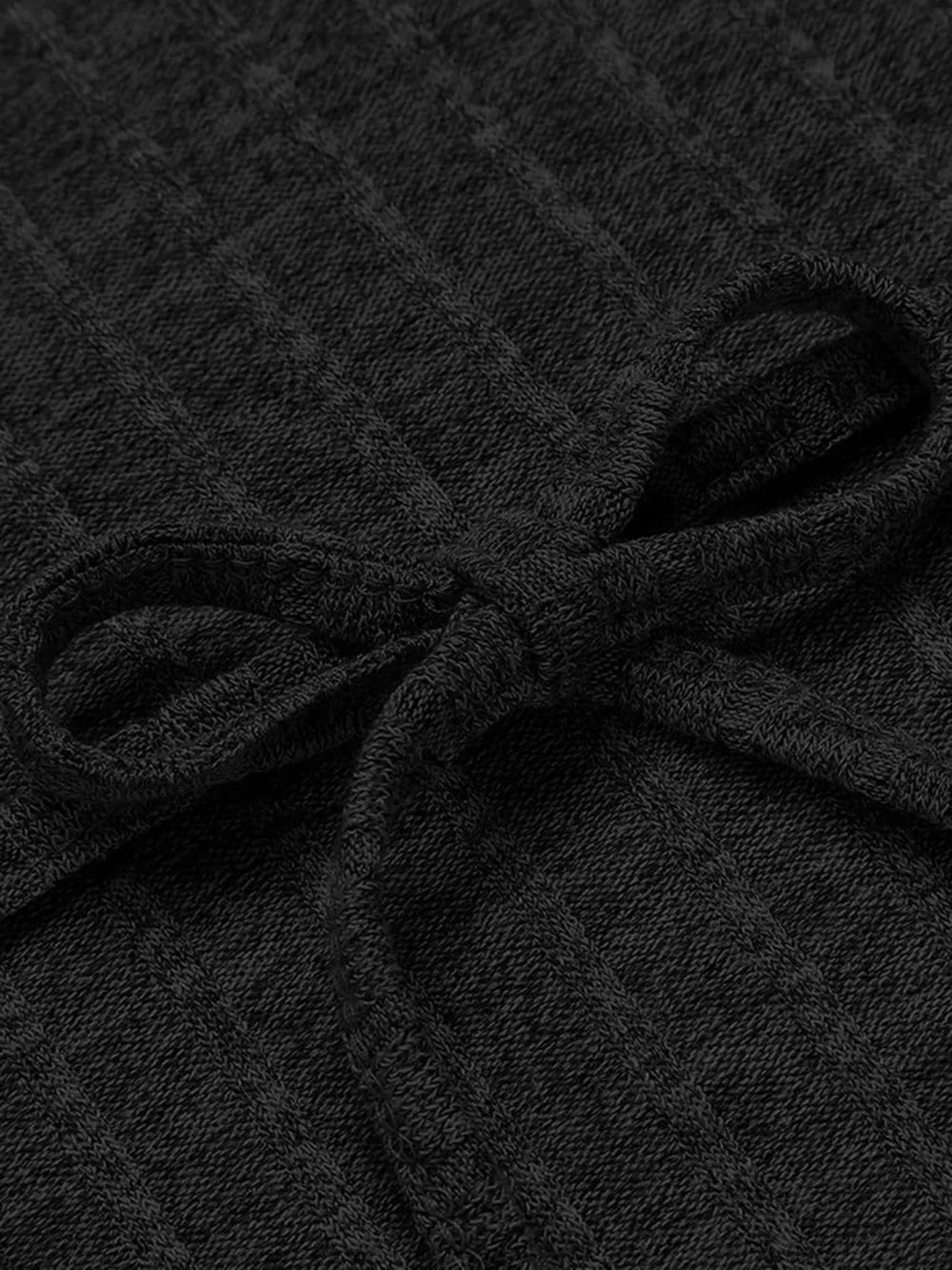 Tied Solid Lounge Nightgown with Pockets Easy Apparels
