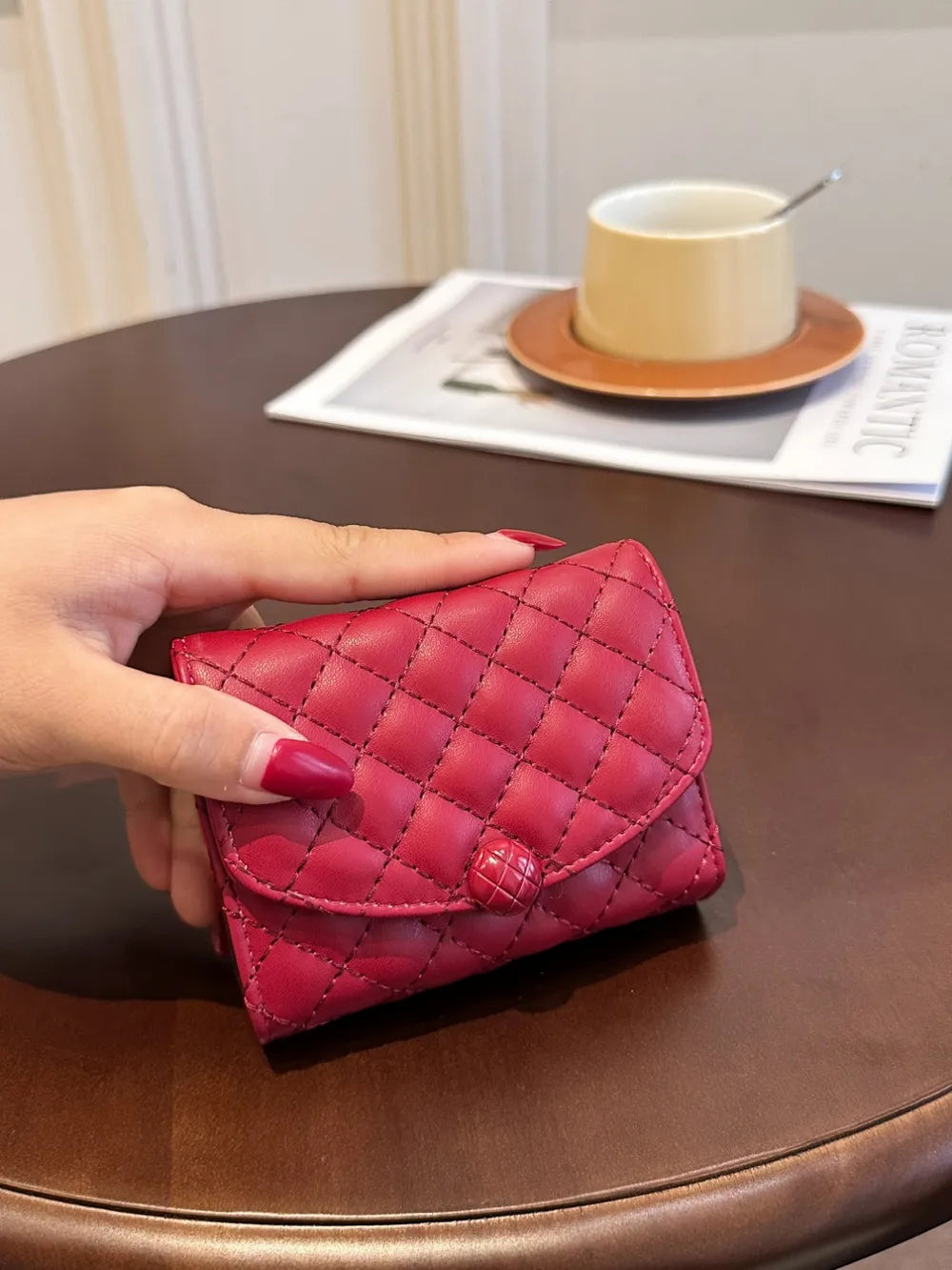 PU Leather Solid Color Wallet Easy Apparels