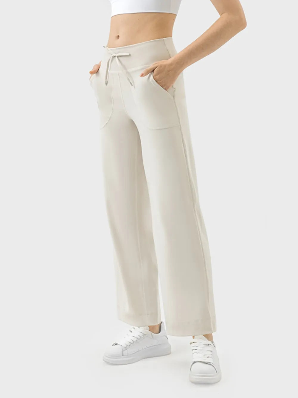 Millennia Drawstring Active Pants with Pockets Easy Apparels