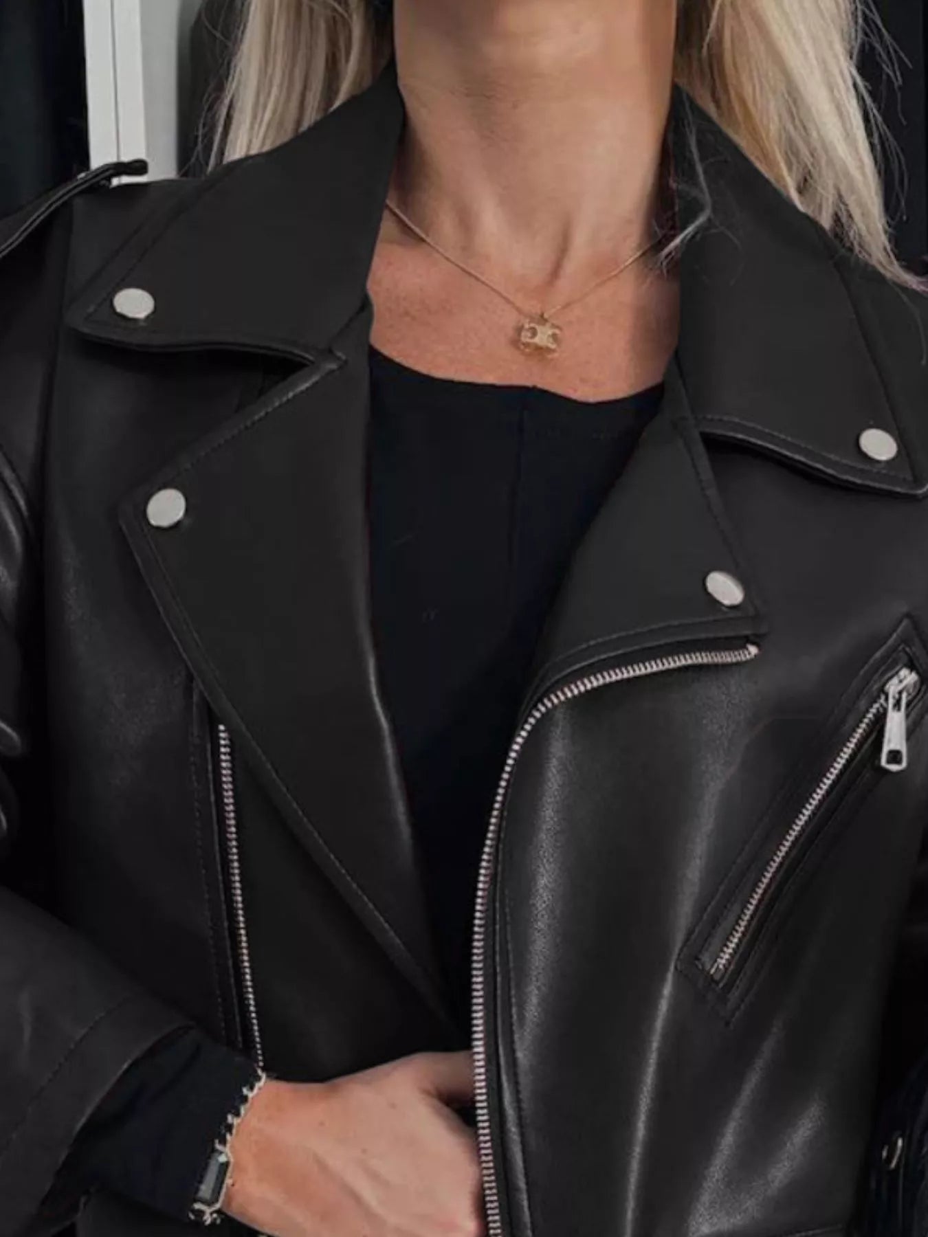 Full Size Zip Up Long Sleeve Jacket Plus Size Easy Apparels