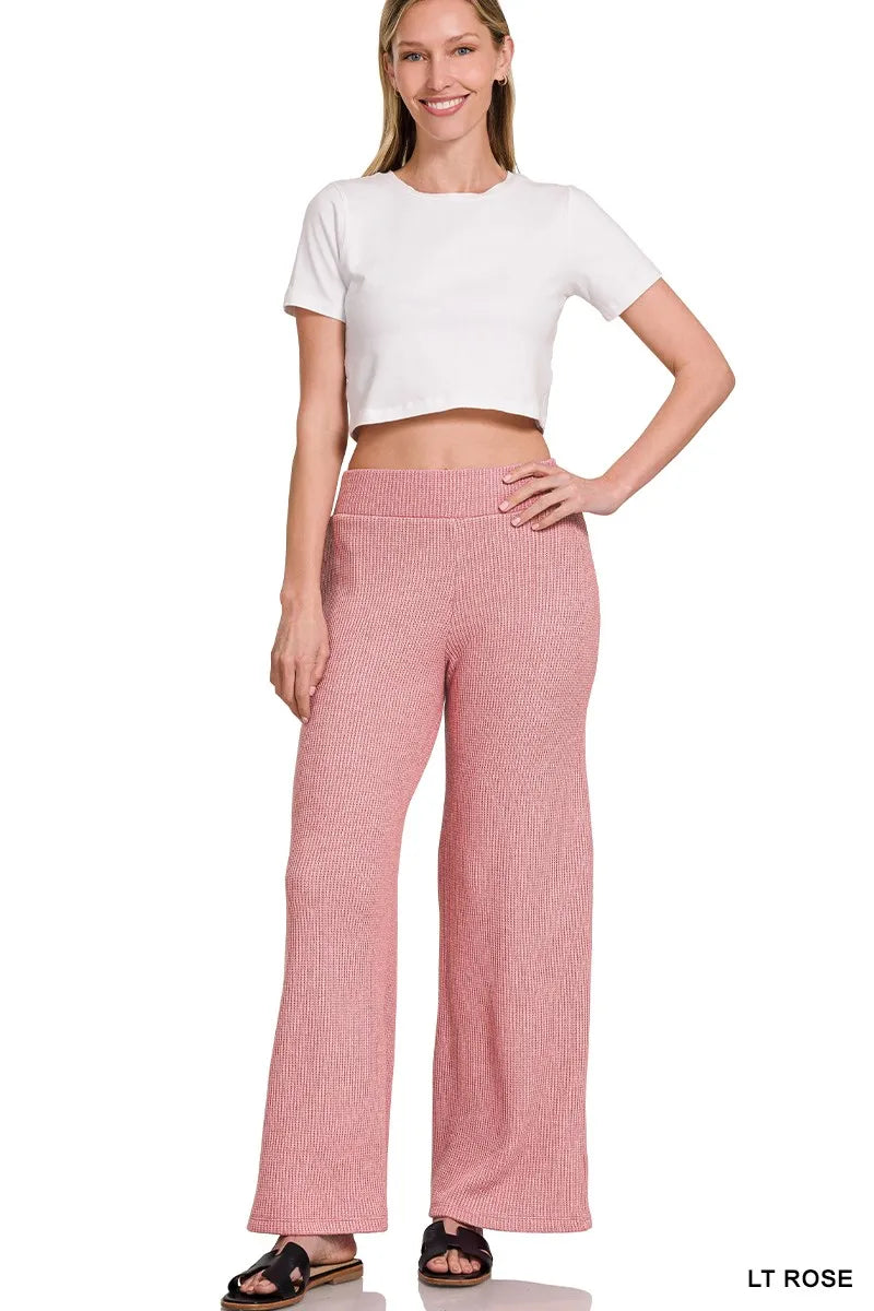 Zenana Sweater Boxy Top & Long Pants Set Easy Apparels